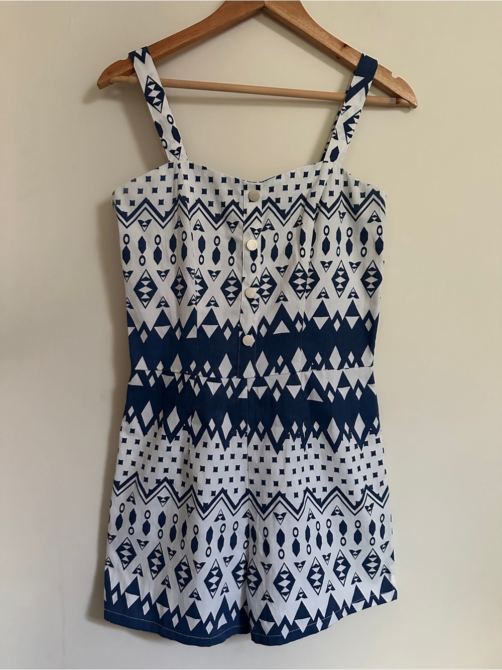 Charming Charlie Geometric Romper